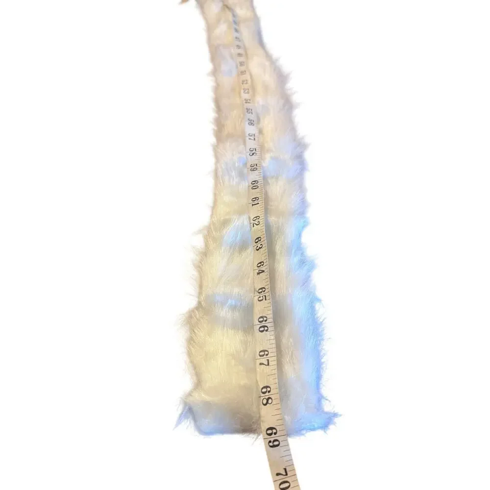 Pier One Faux Fur Garland 69” – White Wedding Decor | Luxe Winter Holiday Accent